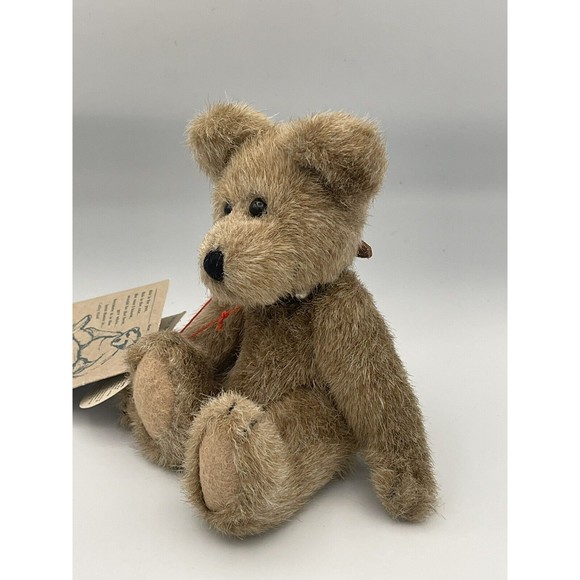 Vtg 1995 Boyds Bears Humboldt Collection Studded Leather Collar Jointed Plush - Picture 9 of 9